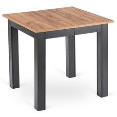 Стол раскладной BEN Mebel Elite 80(200)х80 Дуб крафт / Черный реальная фотография