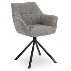 Стілець поворотний MEBEL ELITE PEONY Сірий жива фотографія
