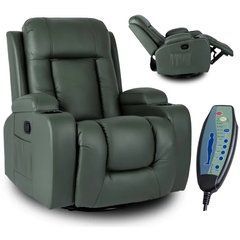 Масажне крісло MEBEL ELITE BOX екошкіра Зелений