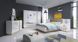Кровать (каркас) Perfect Home Арко / Arco 160 с мягким изголовьем двуспальная Белый глянец/дуб грандсон