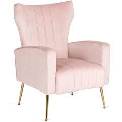 Крісло м'яке DIANA Velvet MEBEL ELITE Рожевий