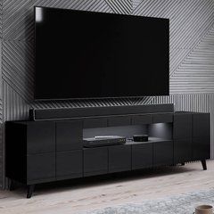 ТВ Тумба REJA RTV Cama 184 Чорний глянець жива фотографія