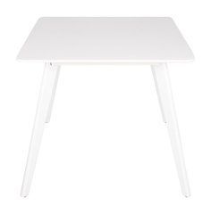 Стол CORIANDER Nicolas 80x80 Белый реальная фотография