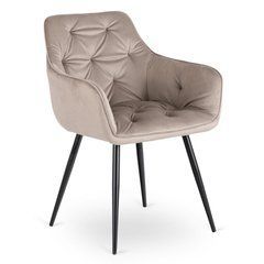 Стілець MODESTO Mebel Elite Бежевий велюр жива фотографія