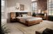 Кровать (каркас) Perfect Home Милтон / Milton 160 с мягким изголовьем двуспальная Каштан/антрацит