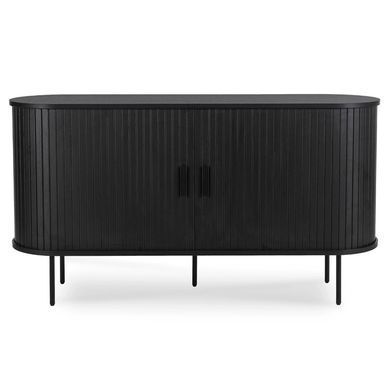 Комод MEBEL ELITE NATE Чорний жива фотографія