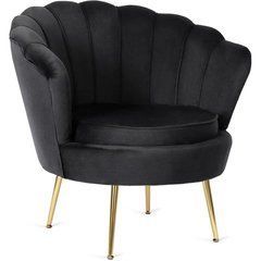 Кресло мягкое бархатное MEBEL ELITE ANGEL Velvet Черный