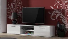 ТВ Тумба SOHO RTV Cama 180 Белый Мат / Белый Глянец реальная фотография