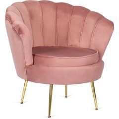Кресло мягкое бархатное MEBEL ELITE ANGEL Velvet Розовый