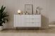 Комод Perfect Home Ланте/Lante 1-дверный с 3 ящиками и золотыми ножками 1D3S/138 Белый реальная фотография