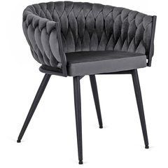 Стілець EMPOLI Velvet Mebel Elite Сірий жива фотографія