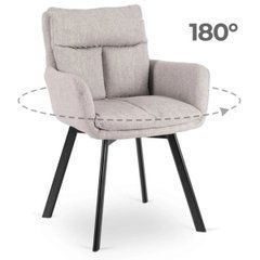 Поворотный стул CORTADO Mebel Elite Grey реальная фотография