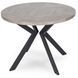 Стіл розкладний MEBEL ELITE DORIAN 80(160)х80 см бетон / чорний