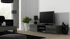 ТВ Тумба SOHO RTV Cama 180 Сірий Мат / Сірий Глянець жива фотографія