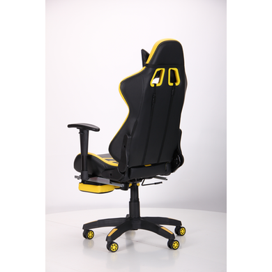 Компьютерное кресло VR Racer BattleBee AMF Черный Желтый реальная фотография