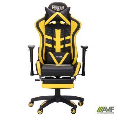Компьютерное кресло VR Racer BattleBee AMF Черный Желтый реальная фотография