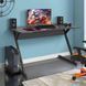 Стіл комп'ютерний Dexter DX1200 AMF (1200х600х750Н) чорний графіт/Сірий Шифер жива фотографія