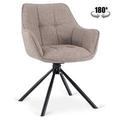 Поворотний стілець PEONY 2 Mebel Elite Капучино / тканина жива фотографія