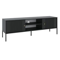 ТВ Тумба MEBEL ELITE SOFT 154 Черный реальная фотография