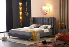 Кровать SCANDINO Halmar 160x200 реальная фотография
