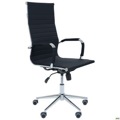 Комп'ютерне крісло Slim HB AMF Чорний N-20 жива фотографія