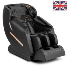 Масажне крісло VX MAX Mebel Elite Чорна екошкіра Меню англійською мовою
