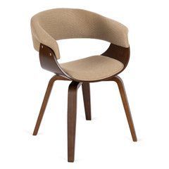 Стілець MEBEL ELITE GARY 2 Бежевий / горіховий жива фотографія