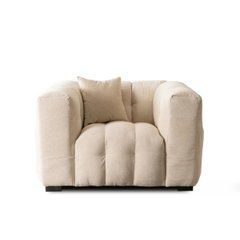 Крісло м'яке MODERNO 1S Mebel Elite 135 кремовий / тканина