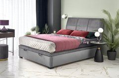 Кровать CONTINENTAL 2 VELVET Halmar 160x200 Серый реальная фотография