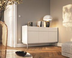 Комод Perfect Home Левел / Level 3-дверный с 3 ящиками 3D3S/153 Беж/дуб сканди реальная фотография