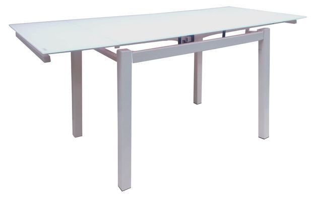 Стіл обідній DAOSUN DT 8110 100-70 Білий жива фотографія