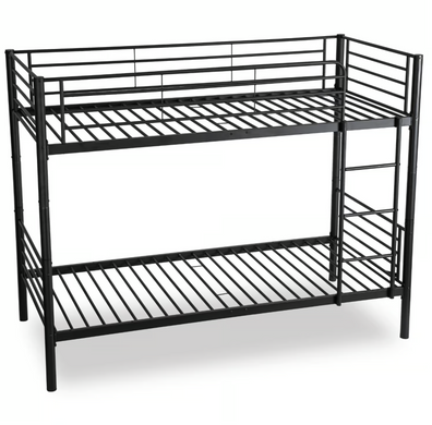 Двоярусне ліжко MEBEL ELITE RODEZ 90x200 см Чорний жива фотографія