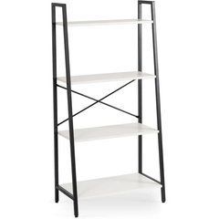 Стеллаж GIA Mebel Elite Белый / Черный реальная фотография