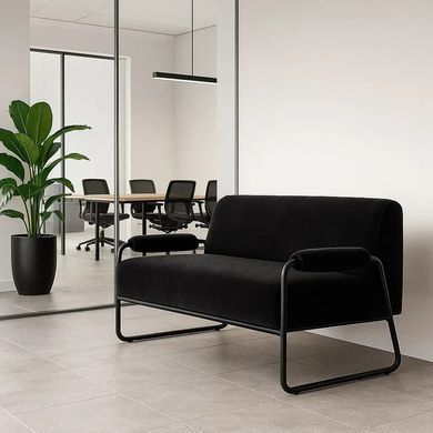 Дизайнерський диван HAVEN Mille 130х70х80 см Чорний