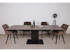 Стіл обідній NASHVILLE Nicolas 160/240x90x76 Кавовий жива фотографія