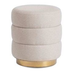 Мягкий пуф AURA Mebel Elite Бежевый/ткань