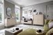 Комод Perfect Home Моно/Mono 2-дверный с 2 ​​ящиками и черными ножками MKSZ104 Беж песочный