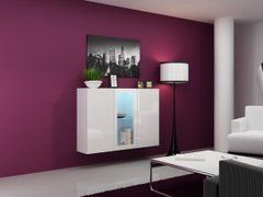 Комод VIGO Cama 120 Белый Мат / Белый Глянец реальная фотография