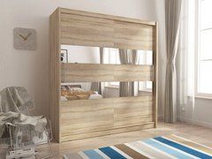 Шафа-купе Perfect Home Мая II / Maja II 200 2-дверна з дзеркалом Дуб сонома жива фотографія