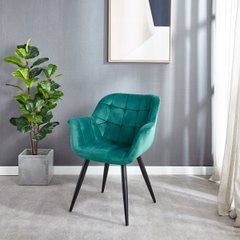 Крісло ELEGANTE Velvet Intarsio Зелений жива фотографія